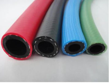 A fibra sintética do PVC da tubulação pneumática de alta pressão do ar do gás reforçou Mpa da mangueira 1 - 2Mpa